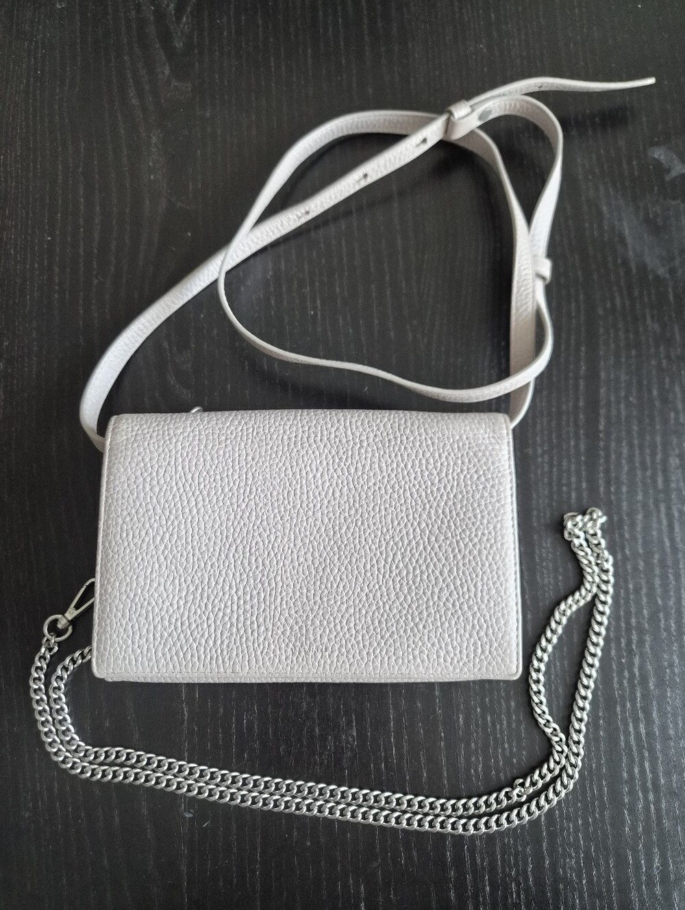 All Saints Fetch Leather Chain Wallet